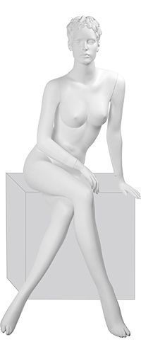 Купить от производителя Kristy Pose 05 \ Манекен женский, скульптурный, сидячий Kristy Pose 05 \ Манекен женский, скульптурный, сидячий