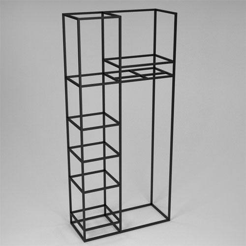 Купить Unit 06L \ Каркас стеллажа с перекладиной и 5-ю полками слева Unit 06L \ Каркас стеллажа с перекладиной и 5-ю полками слева